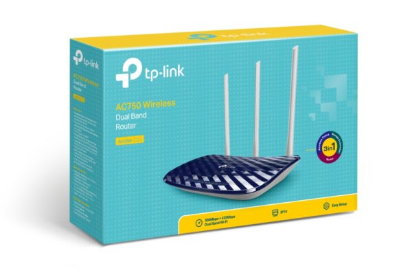 ROUTER EXTENSOR WIFI TP-LINK ARCHER C20W DUAL BAND AC750