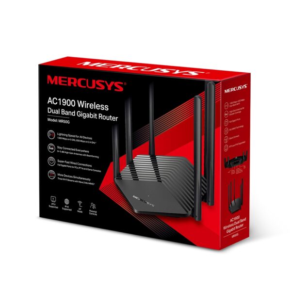 ROUTER GIGABIT INALAMBRICO DUAL BAND MR50G MERCUSYS