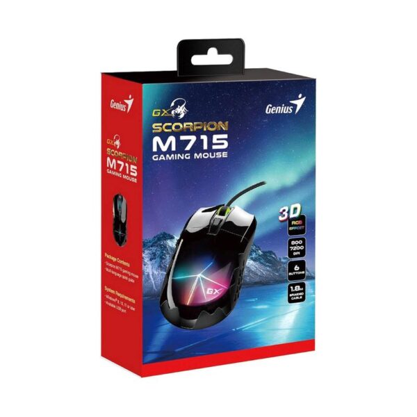 MOUSE USB GAMER GENIUS SCORPION M715