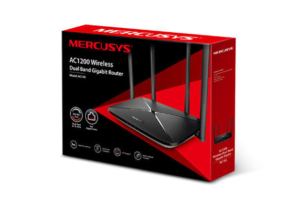 ROUTER WIFI INALAMBRICO DUAL BAND GIGABIT AC12G MERCUSYS