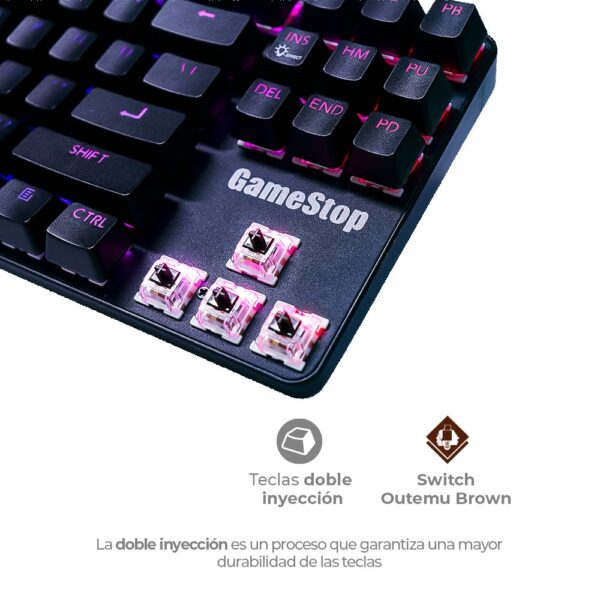 TECLADO GAMER TKL RGB GS200-N - Imagen 2