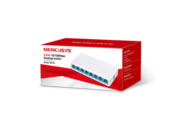 SWITCH SOBREMESA 8 PUERTOS 10/100MBPS MS108 MERCUSYS