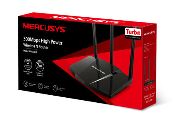 ENRUTADOR INALAMBRICO N DE ALTA POTENCIA 300MBPS MW330HP MERCUSYS