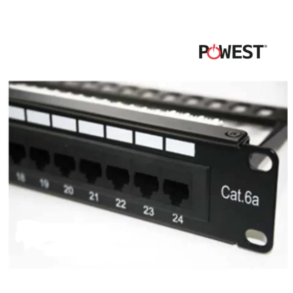 PATCH PANEL CAT 6A, CAT6 Y CAT5e 24 PUERTOS 1U NICOMAR